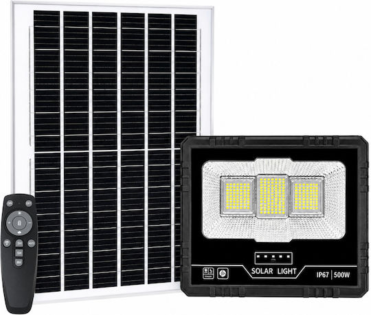 Lampa Lumină Solară 500W Alb Rece 6500K cu Senzor de Mișcare și Telecomandă IP67