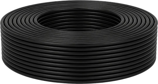 Electric Cable 1x2.5 Mm² 100 M Black Flexible Multi-strand Pvc Insulation Bvr 450/750 V Cobi Smart