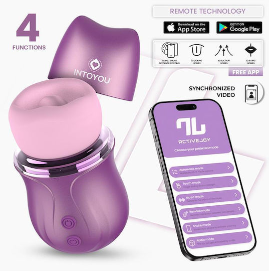 IntoYou Stimulator Licking Mini Clitoral Vibrator with Remote Control 13.3cm