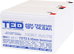 Battery Pack Compatible Apc Rbc6 24v 14.5ah 2x12v Ted Electric Battery Pack Compatible Apc Rbc6 24v 14.5ah 2x12v Ted Electric