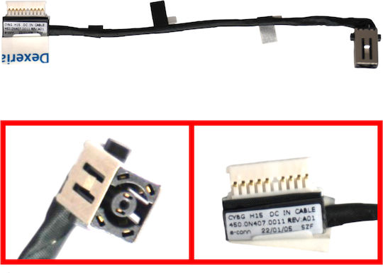Dell Laptop Universal Netzteil Dc Power Jack Socket Inspiron 15 7510 7510-wd8t2 Cn-066w71 066w71 66w71 H15 450.0n407.0011 12.4cm 9pins