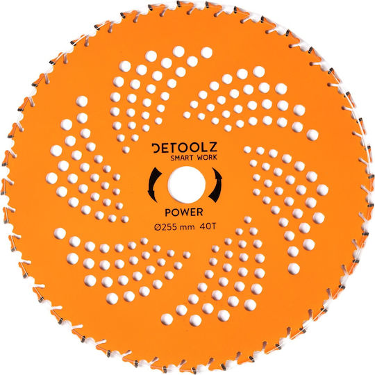 Detoolz Disc De Tăiere Lemn Cu 40 Dinți 255mm