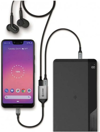 Alogic UL2CAPW-SGR USB-C Männlich Zu USB-C 2x Weiblich Grau Konverter