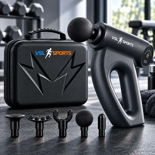 VSL Sports Hypergun Pressotherapy Massage Gun for the Neck, Waist, Back, Legs, Body, Hands & Feet, Anti-Cellulite with Vibration