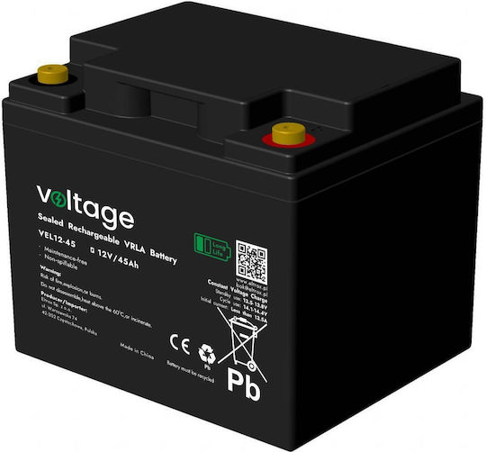Voltage UPS-Batterie mit Gewicht 45Ah und Spannung 12V