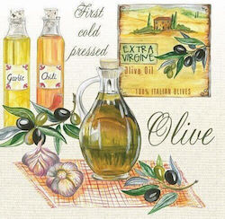 Decoupage Napkin Aromatic Olive Oils