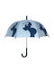 Save The Duck Umbrelă Pentru Copii Baston Albastră