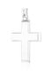 Chrilia White Gold Cross 9K Without Chain