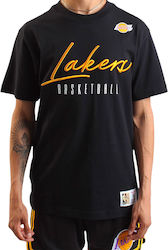 NBA Los Angeles Lakers T-shirt Μαύρο NBA Los Angeles Lakers T-shirt Μαύρο