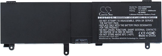 Батерия за лаптоп Asus C41-n550 N550 Lipo 15v 4000mah Cameron Sino