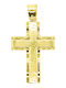 Dio Jewellery Lab Male Cross from Gold Plated Silver with Chain