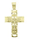 Dio Jewellery Lab Male Cross from Gold Plated Silver with Chain
