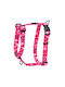 Rogz Dog Harness Fusion Pink Paw Medium 32-52cm