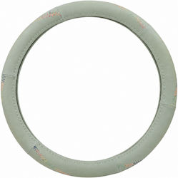 Auto Lenkradabdeckung 38cm Grün-Grau Bunte Nähte Auto Lenkradabdeckung 38cm Grün-Grau Bunte Nähte