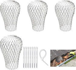 Set 4 Stück Dachrinne Schutzvorrichtungen Dachrinnen Aluminium Anti-Blätter Metallische Erweiterbare Silber Set 4 Stück Dachrinne Schutzvorrichtungen Dachrinnen Aluminium Anti-Blätter Metallische Erweiterbare Silber