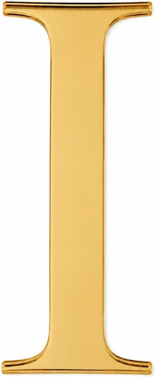 Acrylic Cake Topper Letter I Gold Model 9 Cm Lumea