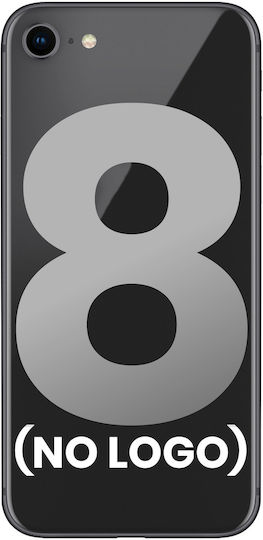 Sticlă Spate Capac Lentilă Cameră Spate Iphone 8 Fără Logo Gri Spațial