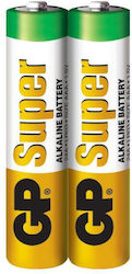 Gp Alkaline Battery Super Lr03 Aaa 2 Pcs 1.5v Gp