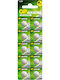 Button Alkaline Battery Gp186 Ag12 Lr43 10 Pcs Pack Price 1 Pc 1.55v Gp