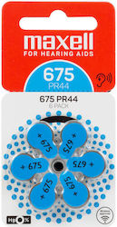 Zink Air Battery Maxell Za675 6pcs Button Hearing Aids Zink Air Battery Maxell Za675 6pcs Button Hearing Aids