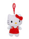 Λούτρινο Μπρελόκ Hello Kitty 12εκ Κόκκινο