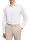 Level 5 Body Fit Long Sleeve Shirt in Narrow Fit Striped White