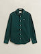 Long Sleeve Corduroy Shirt Green