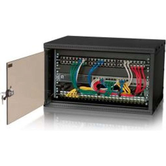 Equip Επιτοίχια Καμπίνα Rack 4U 55x23x40cm Μαύρο 991004