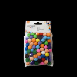 Metron Craft Πομ Πομ Blister 100 Τεμαχια 2cm Ασσορτι 12 Τεμαχια