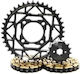 Chain Sprocket Papi Hnd Grand-x 110 New 428 Ryno Gold Reinforced Chain Tln