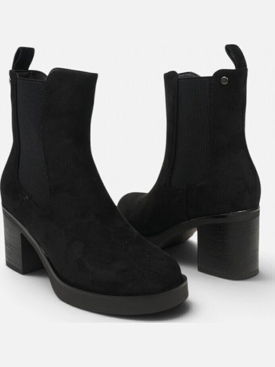 Suede Women's Chelsea Ankle Boots Black