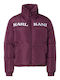 Retro Essential Jachetă Puffer Dama pentru Iarnă Violet