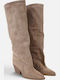 Suede Women's Cowboy Brown Boots