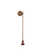 Zambelis Lights Outdoor Small Post LED Floor Lamp 9W With Warm White Light IP65 Brown