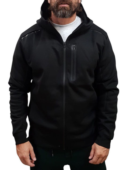 Jack & Jones Hooded Cardigan Black