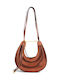 Δερμάτινη Γυναικεία Crossbody Τσάντα Walnut