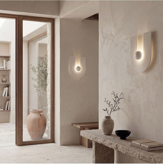Zambelis Lights Luna Lampă de Perete cu LED Integrat și Lumină Alb Cald 35x35cm