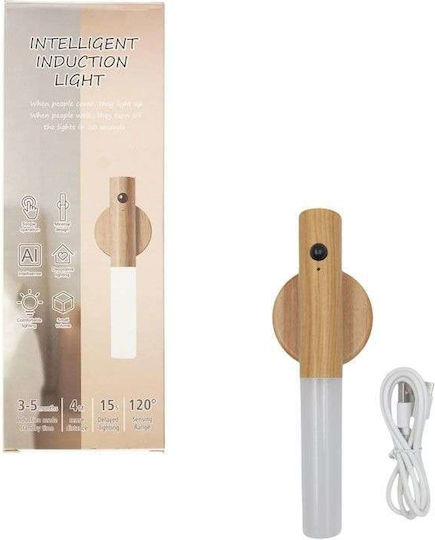 Modern Wall Lamp with Integrated LED and Warm White Light 18x2.5cm