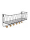Aristar Метална Стенна Закачалка С 6 Места Черна 35x16.5x120см