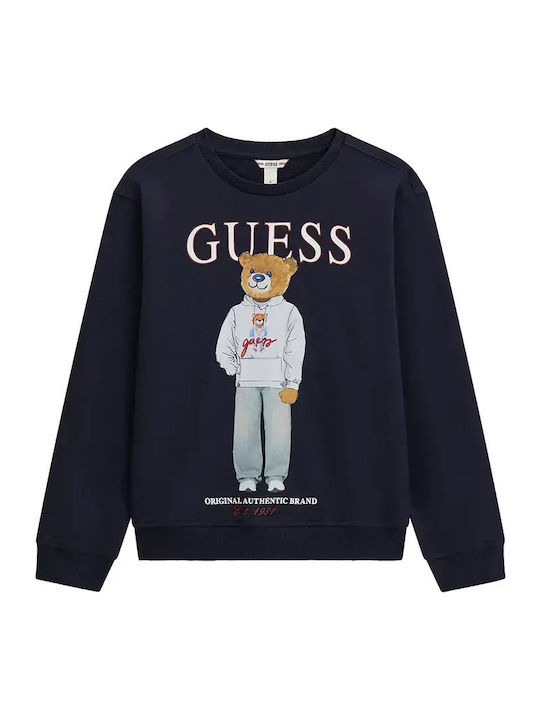 Guess Детски Суичър Тъмносин Ls Active Top