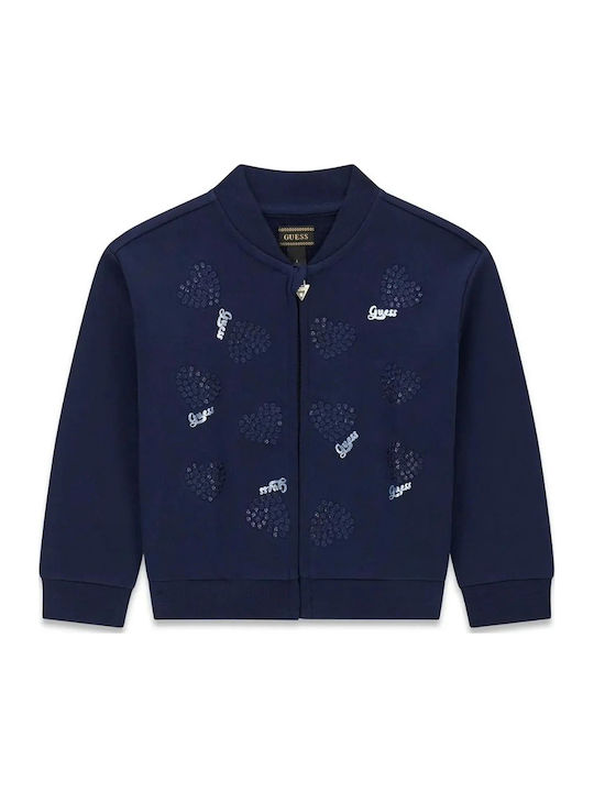 Guess Hanorac pentru copii Darkblue Ls Active Top
