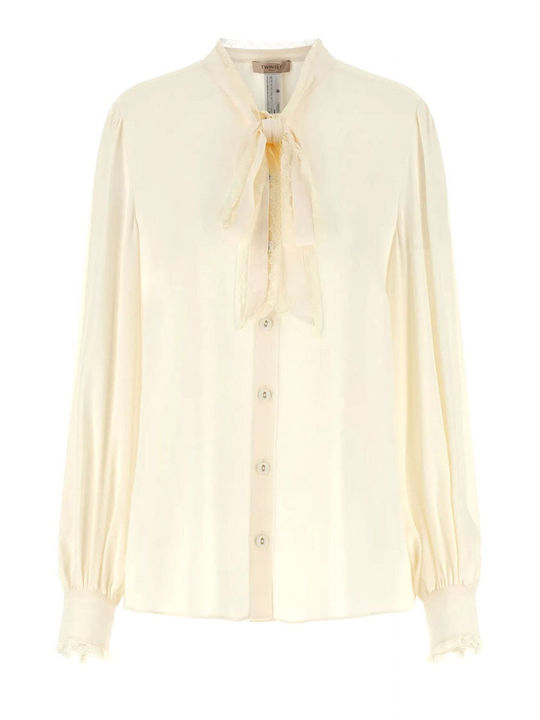 Long Sleeve Women's Shirt Ecru
