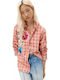 Langärmeliges Damenhemden Pink