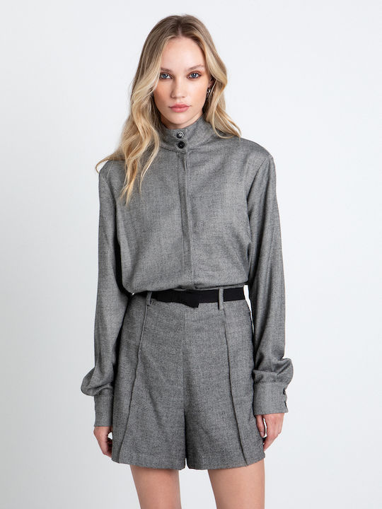Long Sleeve Women's Shirt Grey