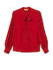 Long Sleeve Women's Shirt Red