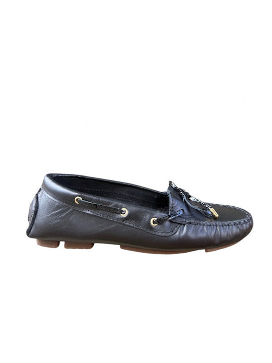 Sider Collection Δερμάτινα Γυναικεία Μοκασίνια σε Μαύρο Χρώμα Sider Collection Δερμάτινα Γυναικεία Μοκασίνια σε Μαύρο Χρώμα