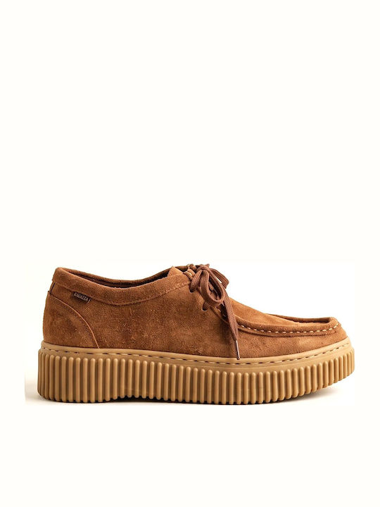 Ragazza Leather Women's Moccasins in Tabac Brow...