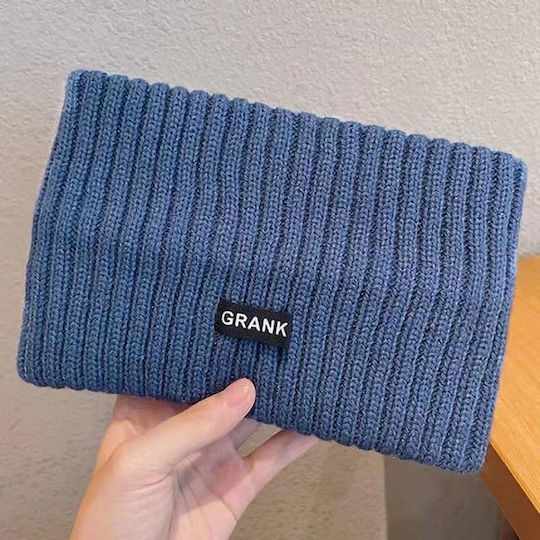 Unisex Knitted Headband in Blue Color