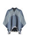 Poncho Împletit Albastru Pentru Femei 0043.8317.N-indigo