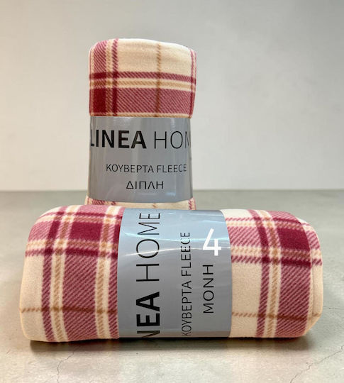 Linea Home Κουβέρτα Fleece Μονή 150x200εκ. Μπεζ